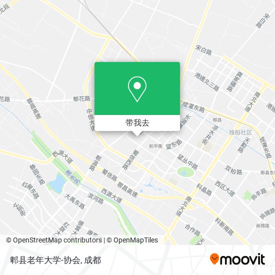 郫县老年大学-协会地图