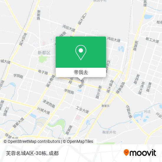 芙蓉名城A区-30栋地图