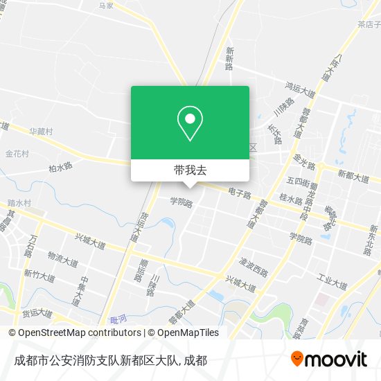 成都市公安消防支队新都区大队地图
