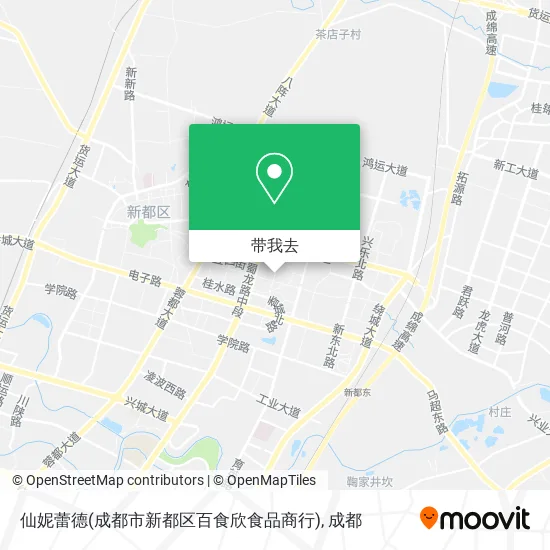 仙妮蕾德(成都市新都区百食欣食品商行)地图