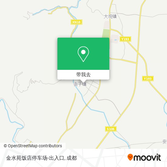 金水苑饭店停车场-出入口地图