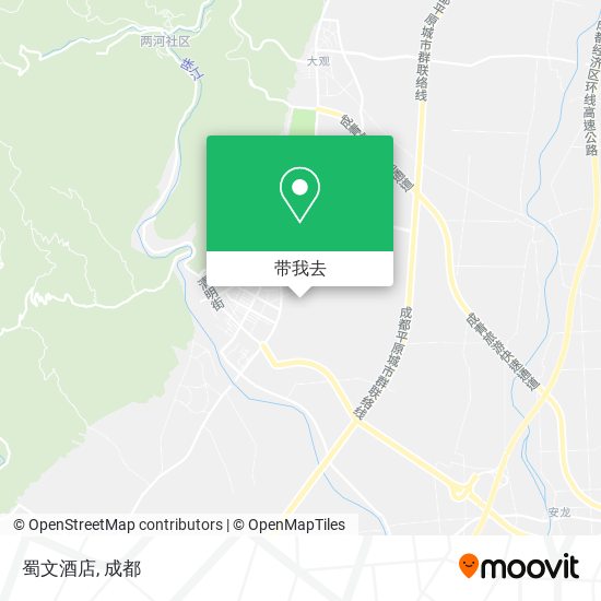 蜀文酒店地图