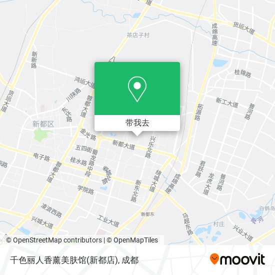 千色丽人香薰美肤馆(新都店)地图