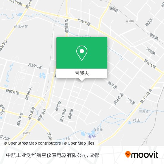 中航工业泛华航空仪表电器有限公司地图
