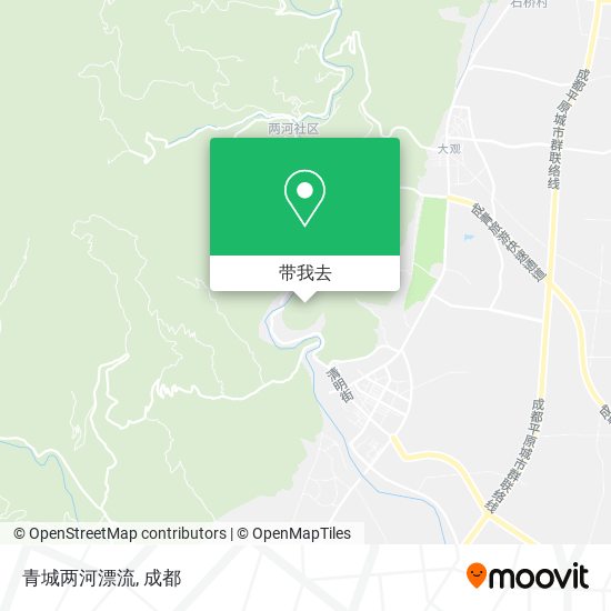 青城两河漂流地图