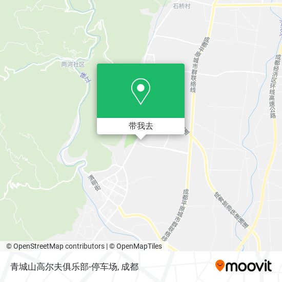 青城山高尔夫俱乐部-停车场地图