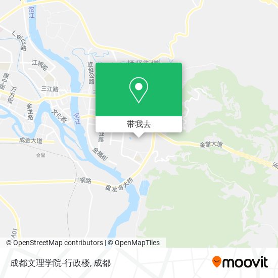 成都文理学院-行政楼地图
