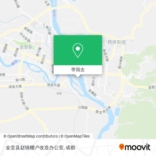 金堂县赵镇棚户改造办公室地图