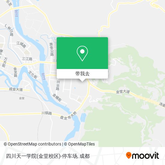 四川天一学院(金堂校区)-停车场地图