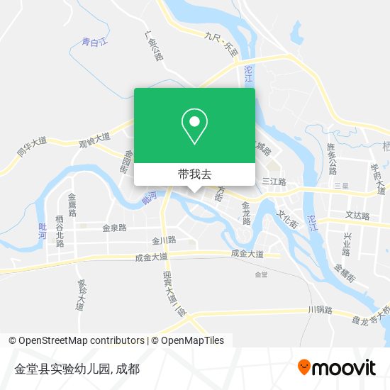 金堂县实验幼儿园地图