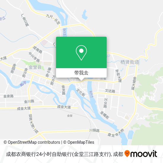 成都农商银行24小时自助银行(金堂三江路支行)地图