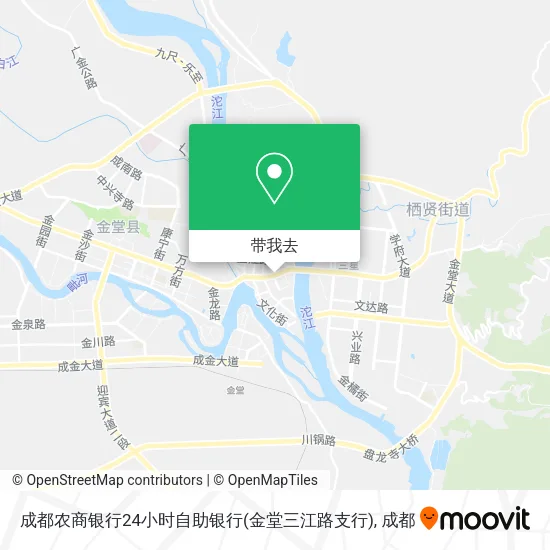 成都农商银行24小时自助银行(金堂三江路支行)地图