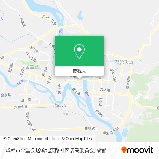 成都市金堂县赵镇北滨路社区居民委员会地图