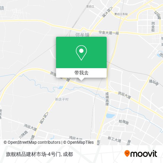旗舰精品建材市场-4号门地图