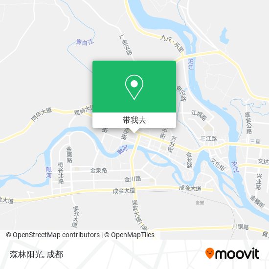 森林阳光地图