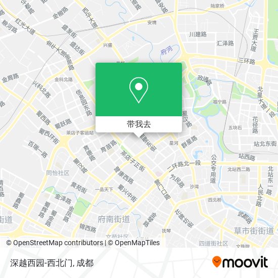 深越西园-西北门地图