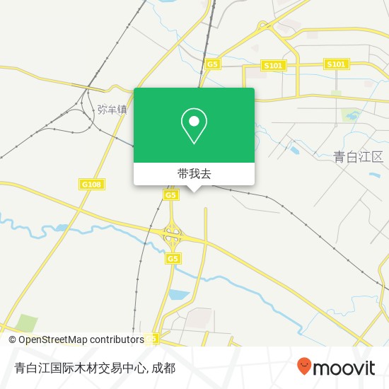 青白江国际木材交易中心地图