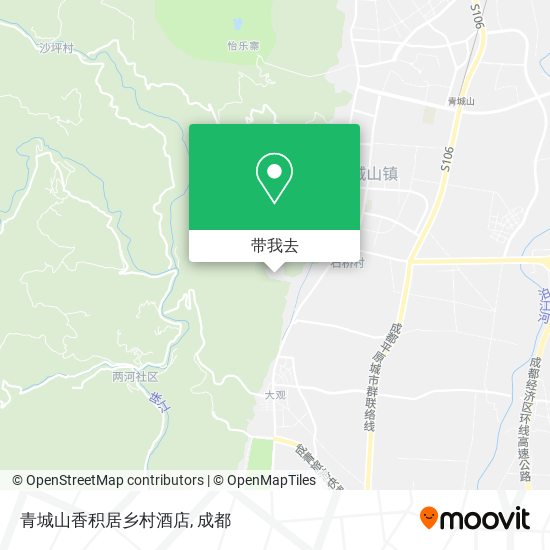 青城山香积居乡村酒店地图