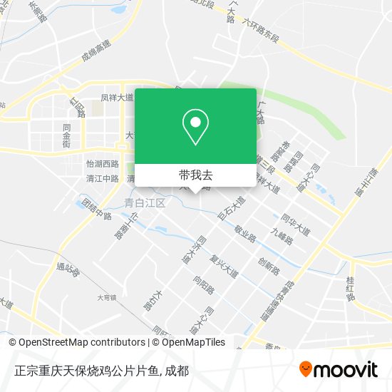 正宗重庆天保烧鸡公片片鱼地图