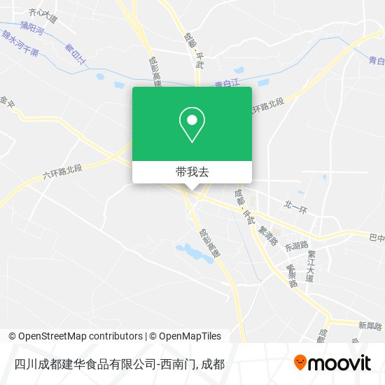 四川成都建华食品有限公司-西南门地图