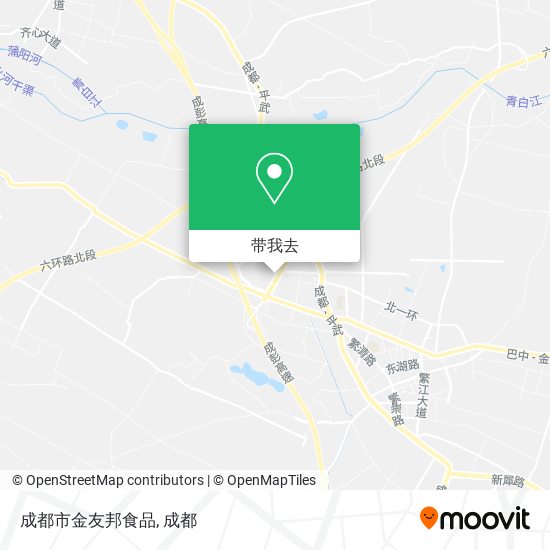 成都市金友邦食品地图