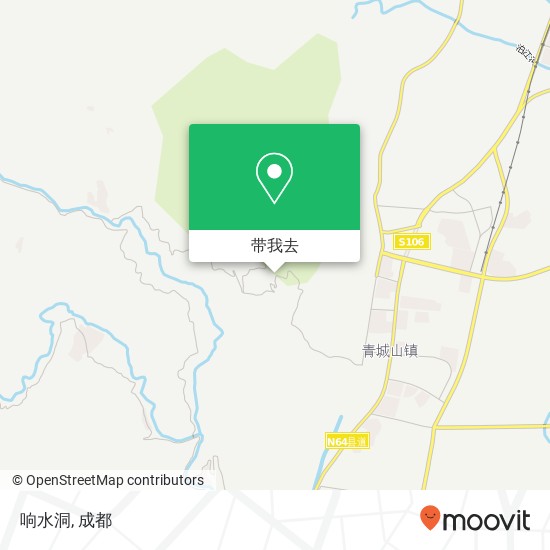 响水洞地图