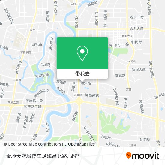 金地天府城停车场海昌北路地图