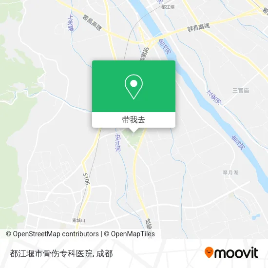 都江堰市骨伤专科医院地图