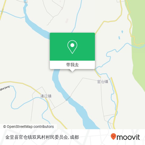 金堂县官仓镇双凤村村民委员会地图