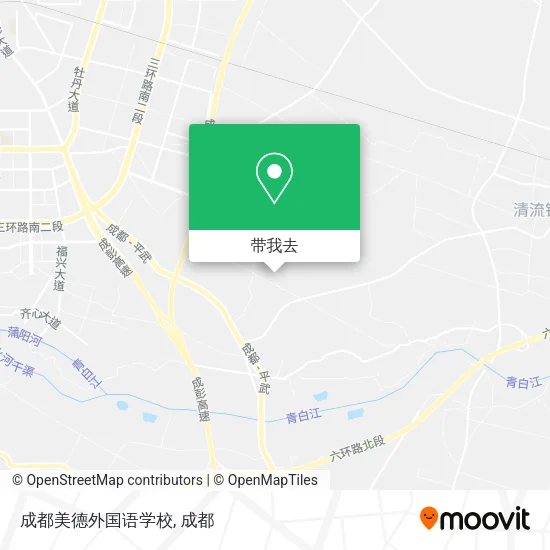 成都美德外国语学校地图