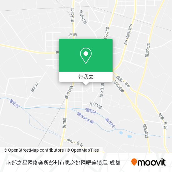 南部之星网络会所彭州市思必好网吧连锁店地图