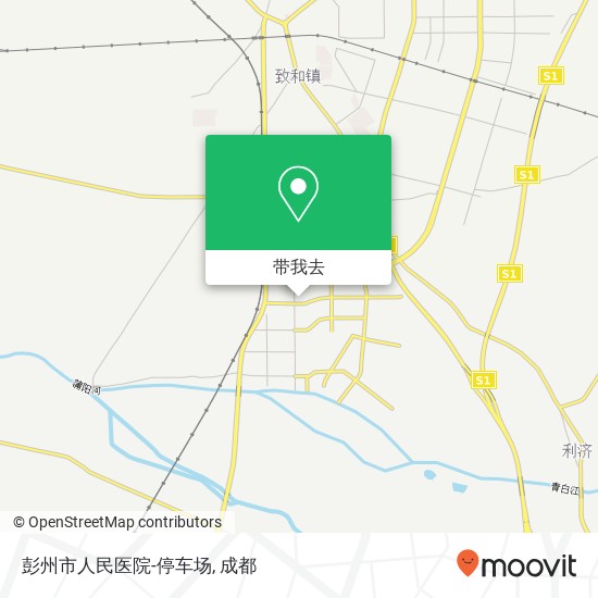 彭州市人民医院-停车场地图