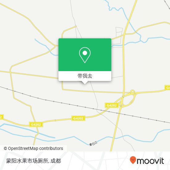 蒙阳水果市场厕所地图