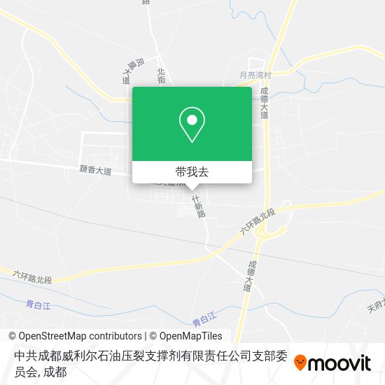 中共成都威利尔石油压裂支撑剂有限责任公司支部委员会地图