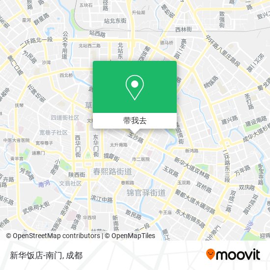 新华饭店-南门地图