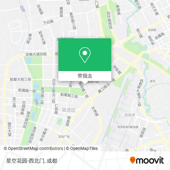星空花园-西北门地图