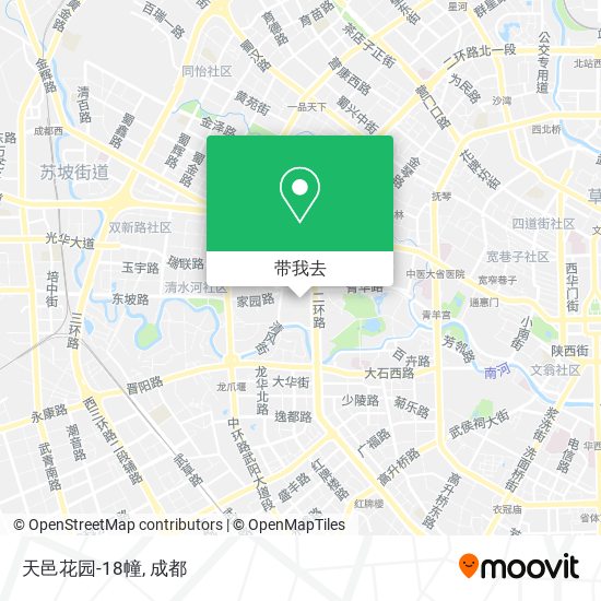 天邑花园-18幢地图