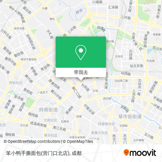 笨小鸭手撕面包(营门口北店)地图