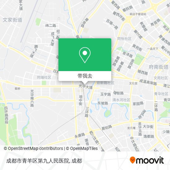 成都市青羊区第九人民医院地图
