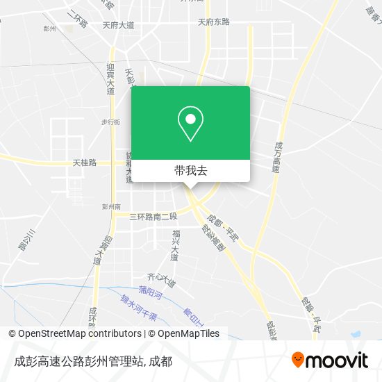 成彭高速公路彭州管理站地图