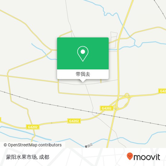 蒙阳水果市场地图