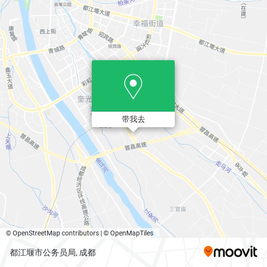 都江堰市公务员局地图