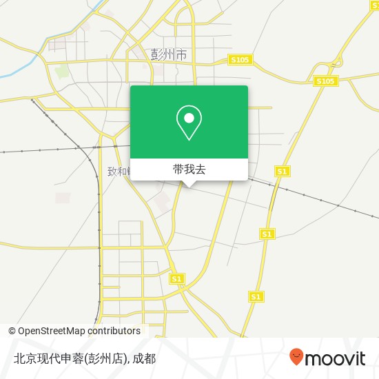 北京现代申蓉(彭州店)地图