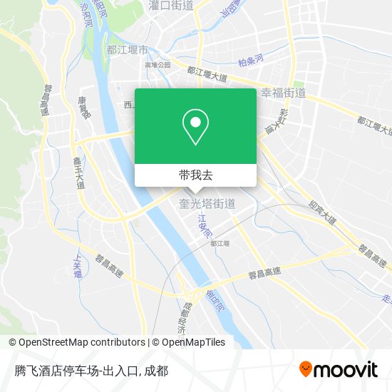 腾飞酒店停车场-出入口地图