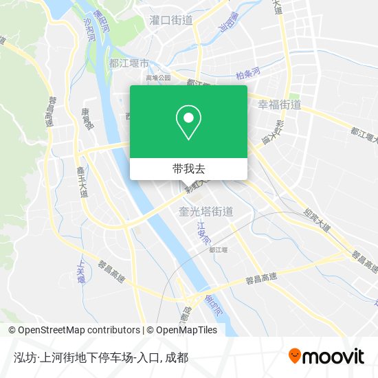 泓坊·上河街地下停车场-入口地图