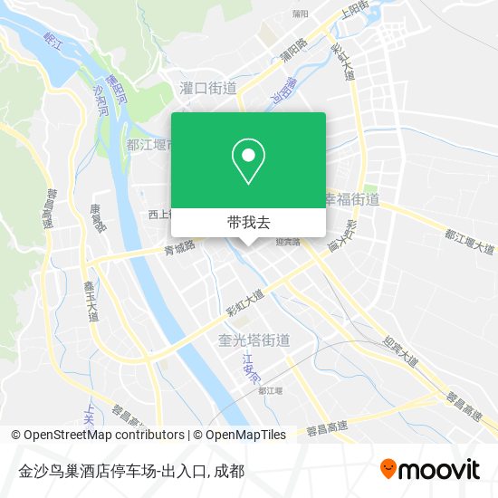 金沙鸟巢酒店停车场-出入口地图