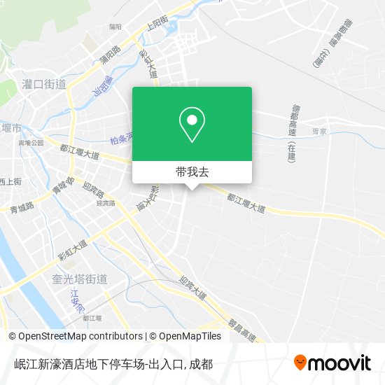 岷江新濠酒店地下停车场-出入口地图