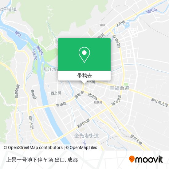 上景一号地下停车场-出口地图