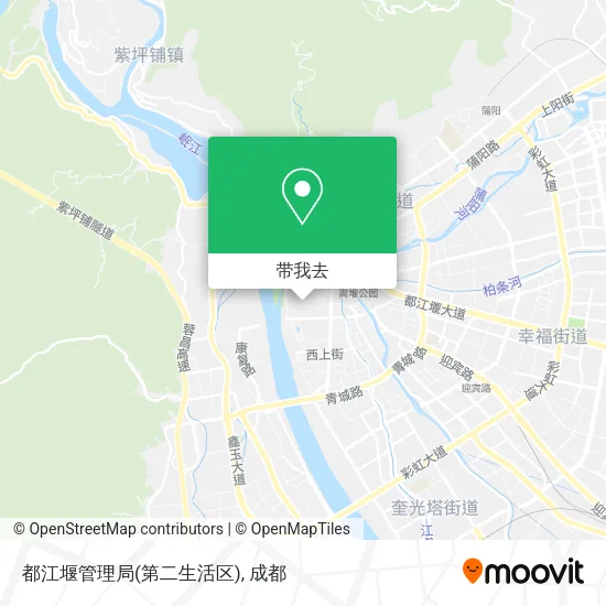 都江堰管理局(第二生活区)地图