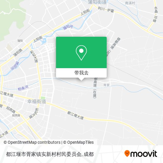 都江堰市胥家镇实新村村民委员会地图